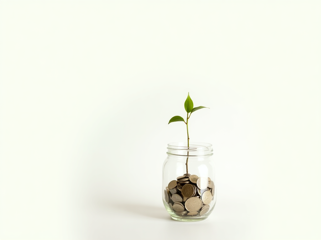 Piggy bank with coins representing saving strategies
